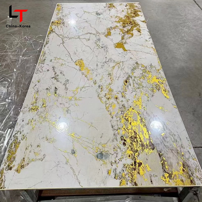 Tấm UV PVC 1220 × 2440mm 3 mm chống nước để trang trí bảng tường nội thất với độ bóng cao cho trang trí thiết kế văn phòng tại nhà