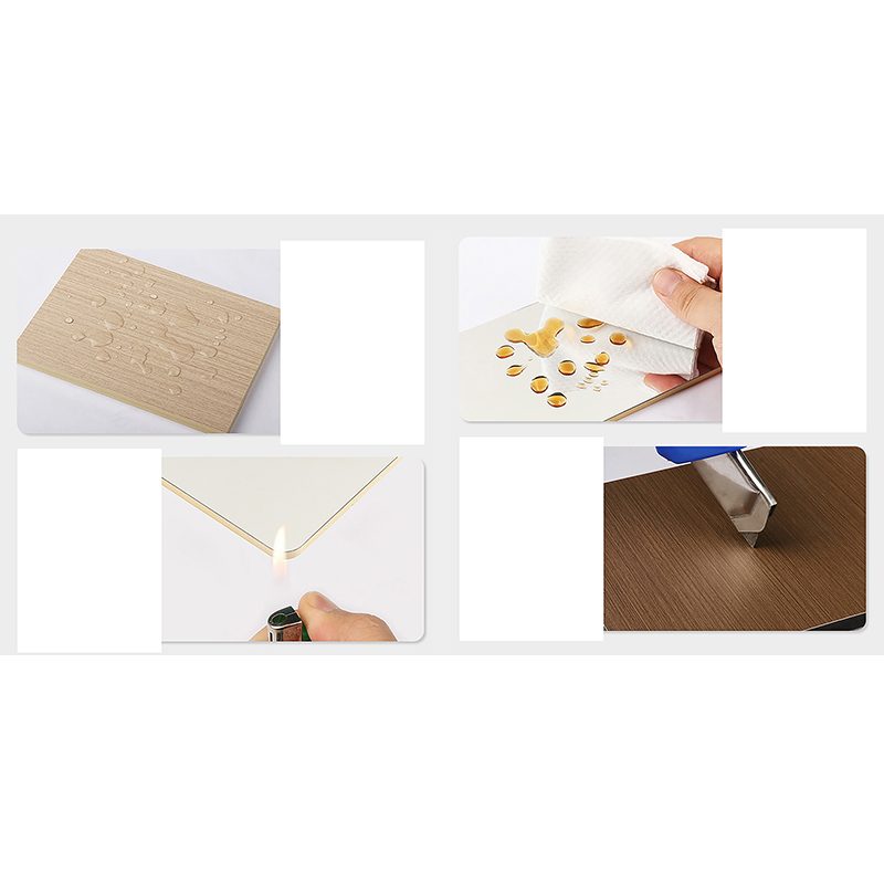 Tấm pha lê carbon PVC nhẹ Mật độ cao chống trầy xước dày 5 mm-8 mm để trang trí phòng tắm khách sạn thương mại Tấm tường bền chống cháy loại B1