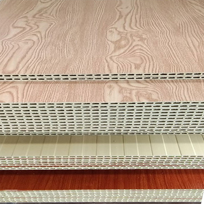 Tấm ốp tường PVC sợi gỗ tre tích hợp hiện đại cho nền TV Tấm ốp tường cứng cho trần nội thất dùng cho khách sạn