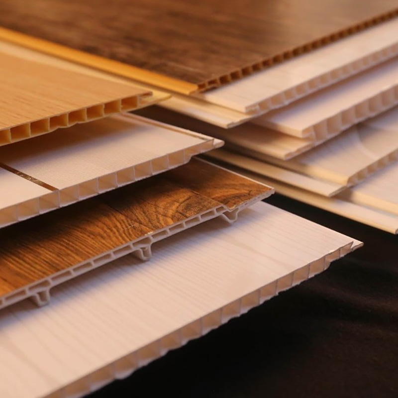 Tấm tường tích hợp sợi gỗ tre thân thiện với môi trường 600x9mm PVC WPC Bền bỉ Thiết kế nội thất hiện đại đa năng Lắp đặt dễ dàng