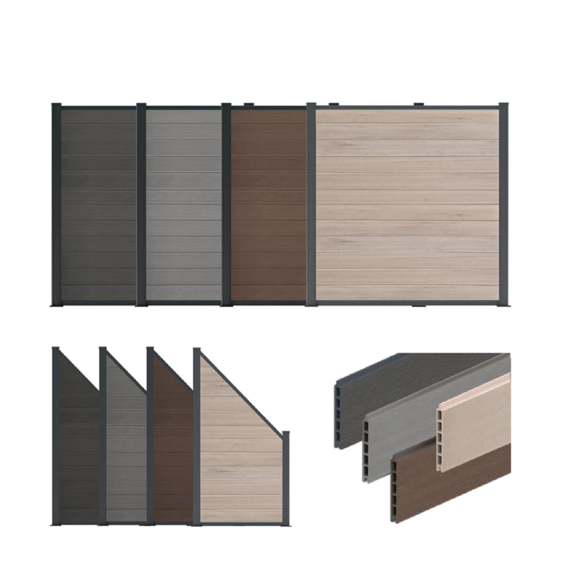Hàng rào WPC bằng gỗ nhựa tổng hợp Tấm hàng rào sân trong vườn nhà tốt hơn so với hàng rào nhựa vinyl Pvc Ban bảo mật ngoài trời chống nước Hdpe