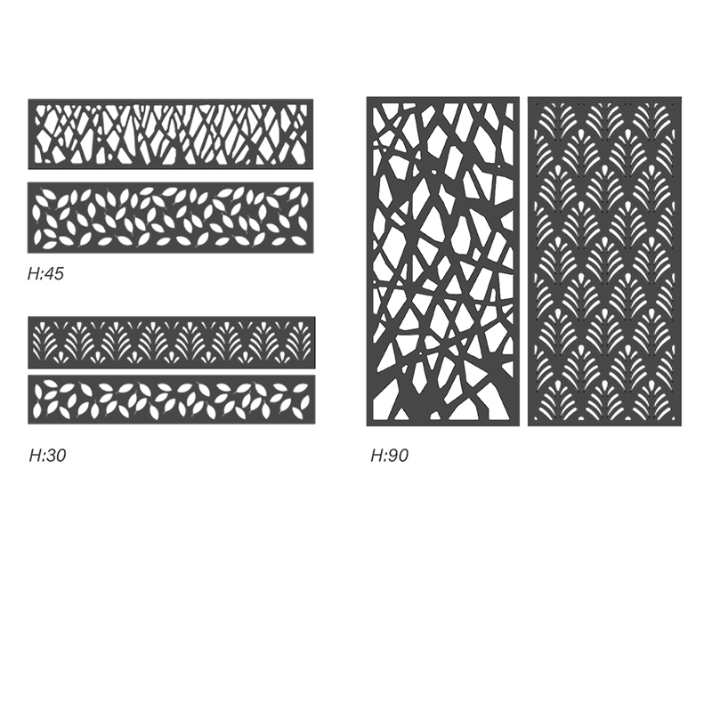 Hàng rào WPC bằng gỗ nhựa tổng hợp Tấm hàng rào sân trong vườn nhà tốt hơn so với hàng rào nhựa vinyl Pvc Ban bảo mật ngoài trời chống nước Hdpe