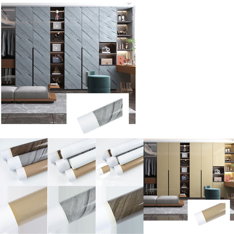 Phim truyền nhiệt bằng đá cẩm thạch dập nóng bằng vàng Phim PVC trang trí nội thất Phim ép chân không cho cửa cho bảng tường WPC UV Board