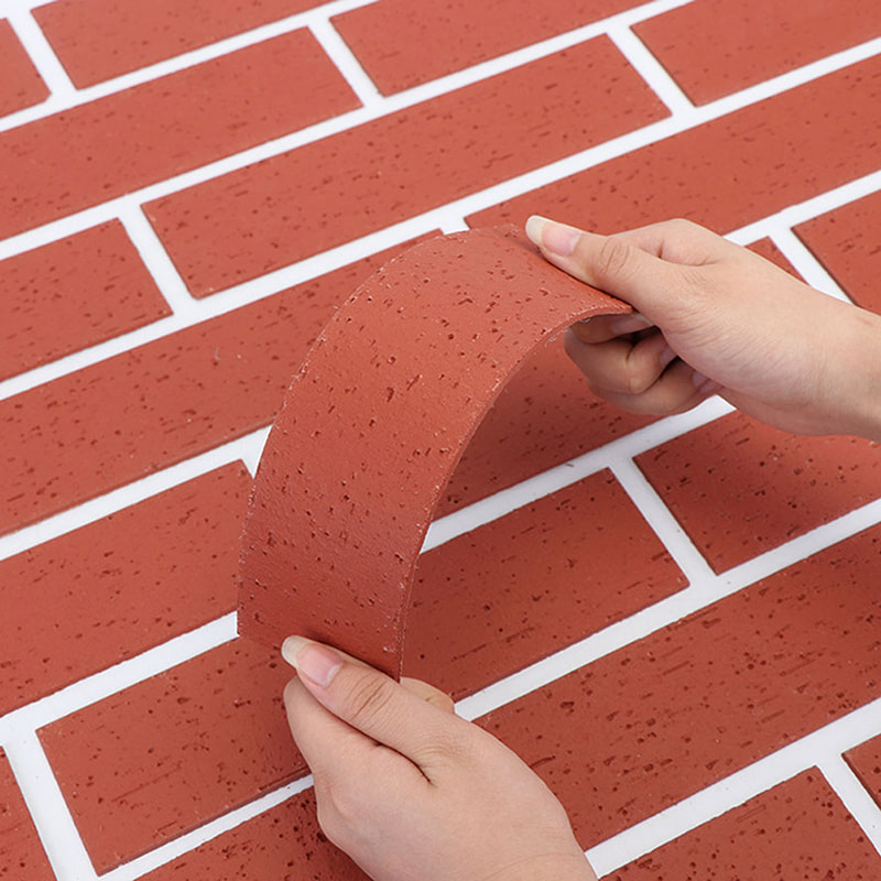 Thiết kế hiện đại Tấm tường nhẹ chống cháy Vật liệu mới Tấm ốp đá mềm Gạch MCM linh hoạt Tấm ốp tường bằng đá tuyến tính