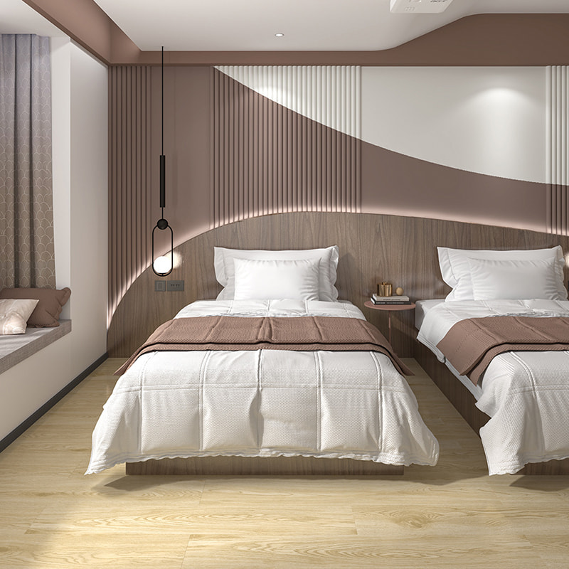 Độ bền Ngói nhựa nổi Hạt gỗ chống thấm 4mm 5 mm 6 mm 7mm 8 mm PVC Click Vinyl Plank Sàn SPC